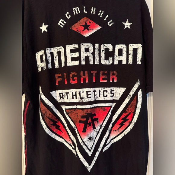 American Fighter x Affliction Baylor Men's Black Polo Shirt Size Large - Picture 8 of 15